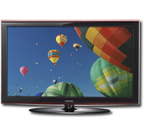 Samsung - 19" Class 720p Widescreen Flat-Panel LCD HDTV - Black/Red